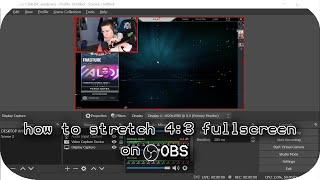 How to stream/record CS:GO or VALORANT in 4:3 Fullscreen | How to remove black bars in OBS 2021