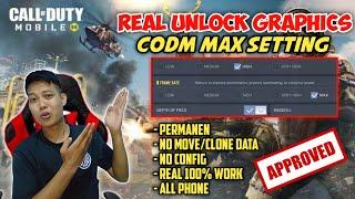 REAL UNLOCK GRAPHICS MAX & COMPRESS TEXTURE CODM 100% WORK ALL PHONE | ENABLE 120 FPS  NO CONFIG