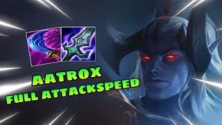 AATROX JUNGLE WILD RIFT FULL ATTACK SPEED BUILD IS INSANE !