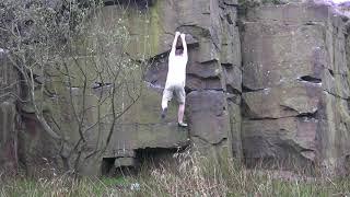 Brownstones Quarry - The ILT Dyno - 6B (first ascent)