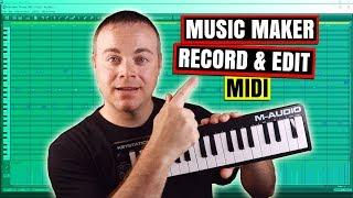 Magix Music Maker Tutorial Midi Recording in Magix Music Maker 2020