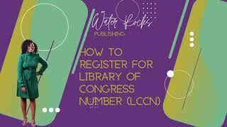 How to Apply for Library of Congress Control Number (LCCN)