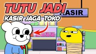 Tutu Jadi Kasir Jaga Toko