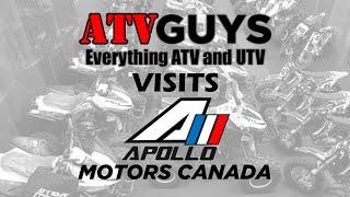 We visit Apollo motors Canada. Youth ATV and Dirt bike manufacturer.