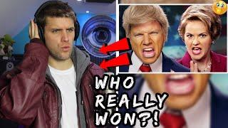 THIS WAS RUTHLESS!! DONALD TRUMP VS HILARY CLINTON | Rapper Reacts to Epic Rap Battles Of History