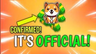 BABY DOGECOIN बड़ा ऐलान  BABY DOGE COIN HIT 1 रूपये 2024  BABY DOGECOIN PRICE PREDICTION