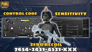 New Update 3.4️Best Sensitivity Code + Control Settings Pubg Mobile/Bgmi Sensitivity 2024