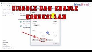 Cara memutuskan dan menyambung koneksi Internet [disable & enable LAN) Windows 10