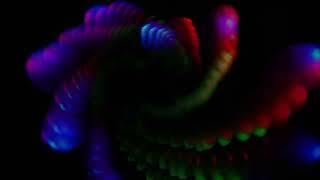ASMR | Lazer Visuals & Loofah (colorful lights)