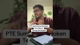 PTE Summarise Spoken Text Note-Taking Strategies | M and MM PTE NAATI