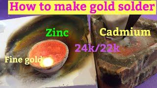 How to Make Gold Solder | How to MAKE CADMIUM SOLDER of GOLD  | 24k/22k GOLD SOLDER