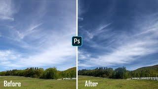 1-Minute Photoshop - Make Skies DRAMATIC in Seconds!