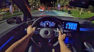 2022 Volkswagen Golf R DSG POV Night Drive (3D Audio)(ASMR)