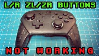 NINTENDO SWITCH PRO CONTROLLER L ZL R ZR BUTTONS NOT WORKING. FIXABLE? #switch #microsoldering