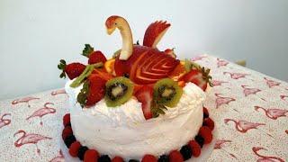 Fruit Cake with decorated // Mevali Tort. Mazali Tort