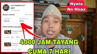 CARA CEPAT 4000 JAM TAYANG CUMA 7 HARI ⁉️ TANPA BELI JAM TAYANG DAN NONTON SENDIRI 