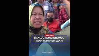 MOMEN Risma Sujud di Kaki Guru Disabilitas ketika Ditagih Janji Hibah Lahan di Bandung