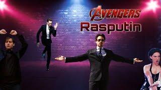 Avengers Cast Dancing/rasputin