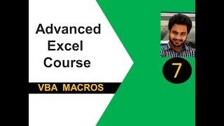 Advanced excel(vba) tutorial 7 : Conditional statements (If..else..endif, Select Case)