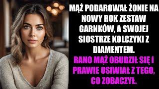 MĄŻ PODAROWAŁ ŻONIE NA NOWY ROK ZESTAW GARNKÓW, A SWOJEJ SIOSTRZE KOLCZYKI Z DIAMENTEM. RANO MĄŻ...