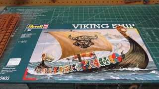 Revell Germany 1/50 Viking Ship Plastic Model Kit Open Box Review