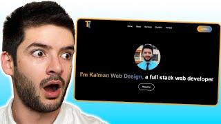 Epic Portfolio Website with HTML, CSS, & JavaScript from Scratch | Responsive Web Design Tutorial