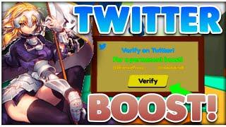  DEV ADDED NEW *TWITTER VERIFICATION* BOOST/PRICE!  HOW TO VERIFY IN ANIME FIGHTERS! 