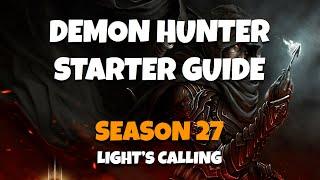 Season 27 Demon Hunter Starter Guide (Diablo 3 Light's Calling) Sanctified Items UE Multi shot