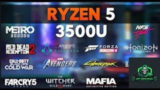 RYZEN 5 3500U || VEGA 8 || GAMING TEST / 17 GAMES TEST