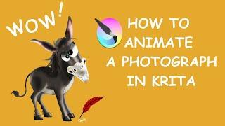 Krita 5.0 - How to animate a photograph - Step by Step