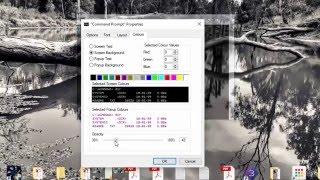 How to Make command prompt transparent in Windows 10