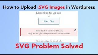 How to Upload Svg Image Files in Wordpress Media Library
