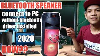 HOW TO CONNECT BLUETOOTH SPEAKER WITH PC/DESKTOP/LAPTOP WITHOUT BLUETOOTH DRIVER ADAPTER 2020