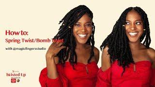 #TWISTEDUP101 How To Spring Twist & Bomb Twist | Outre X-Pression Twisted Up