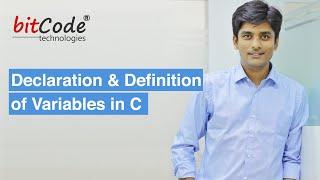 Difference between Declaration and Definition of variables in C