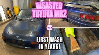 Disaster Barnyard Find | Extremely Moldy MR2 | First Wash In Years | Car Detailing Restoration