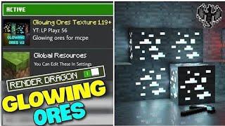 Glowing ores texture pack mcpe 1.21 || Glowing Ores For MCPE