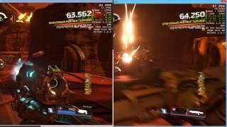 Doom vulkan: Linux wine (openSUSE 42.2 amdgpu-pro ) vs Windows 8.1