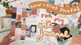 how i print photos for my art journal + free downloads