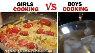 Girls Cooking vs Boys Cooking 2