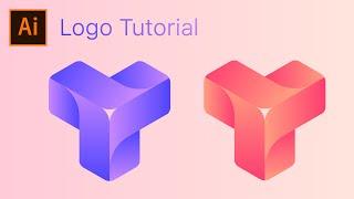 Logo Design Tutorial || Make A Gradient Logo With Adobe Illustrator