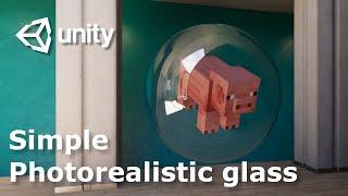 How to make glass material in unity ?