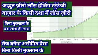 बाज़ार कैसा भी हो लॉस नहीं होगा|Zero Loss Hedging Strategy Daily Profit |Best Option Hedging Strategy