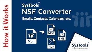 How to Convert Lotus Notes Email to MSG, EML & PDF