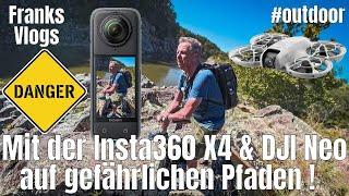 Achtung Gefahr ️ Mit Insta360 X4 &  DJI Neo Billy the goat Trail  Potomac Maryland USA