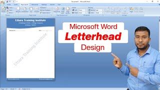 How To Create Letterhead in Microsoft Word | LetterHead in MS Word