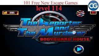 101 Free New Escape Games level 114- The reporter and the murderer Bodyguard house - Complete Game