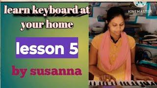 learn keyboard at your home #D major family chord and  scale #susanna