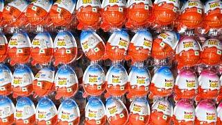 100 Yummy Kinder Surprise Egg Toys Opening - A Lot Of Kinder Joy Chocolate ASMR ||#1080p #dfgđ #AP