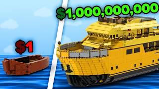 $1 vs $1,000,000,000,000 LEGO Ships | Comparison